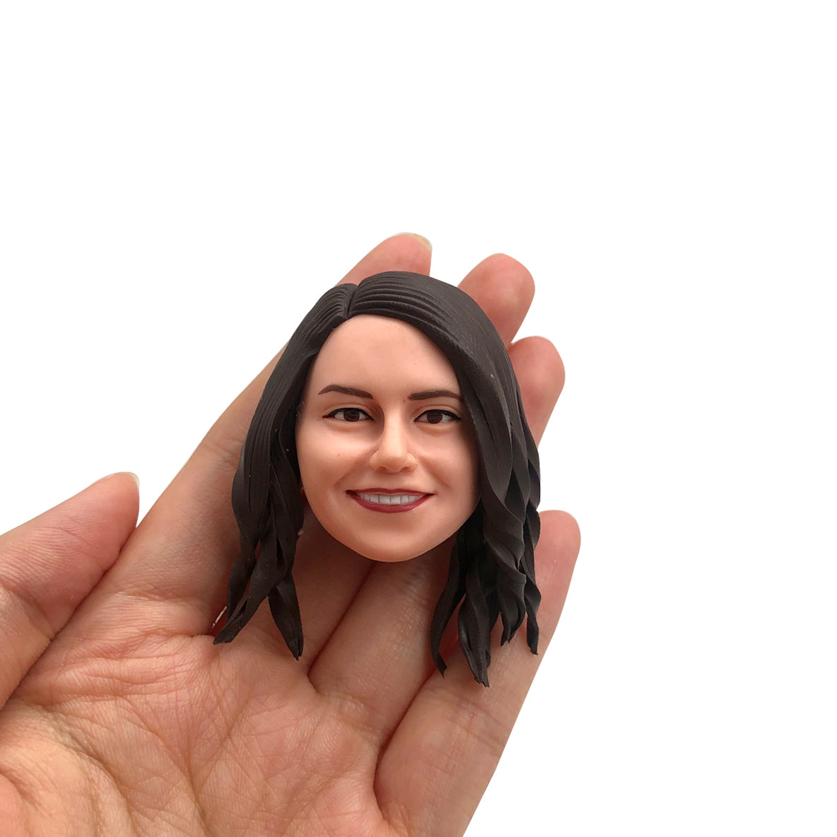 Custom Bobblehead Fridge Magnets Female Funny Face