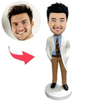 Custom Male Doctor Bobbleheads As Gift