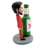 Happy Father Custom Bobblehead with Beer Bottle