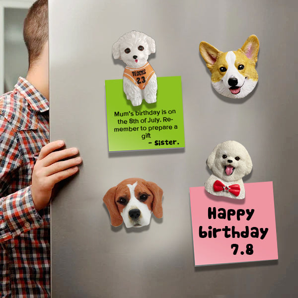 Custom Bobblehead Fridge Magnets Pets Funny Face