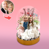 Eternal Flowers with Bobbleheads for Personalized Gift