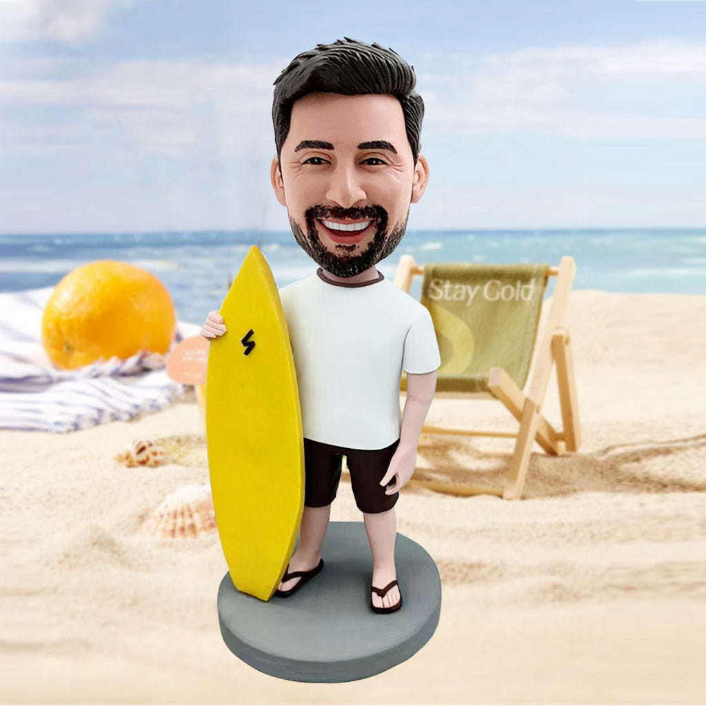 Custom Bobblehead with Surfboard