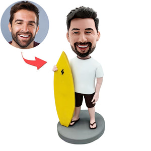 Custom Bobblehead with Surfboard