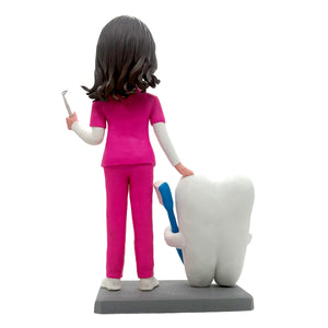 Custom Personalized Dentist Figurine with Tooth