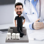 Custom Bobblehead Dentist Card Holder