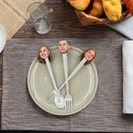 Customized Bobblehead Family Fork & Spoon