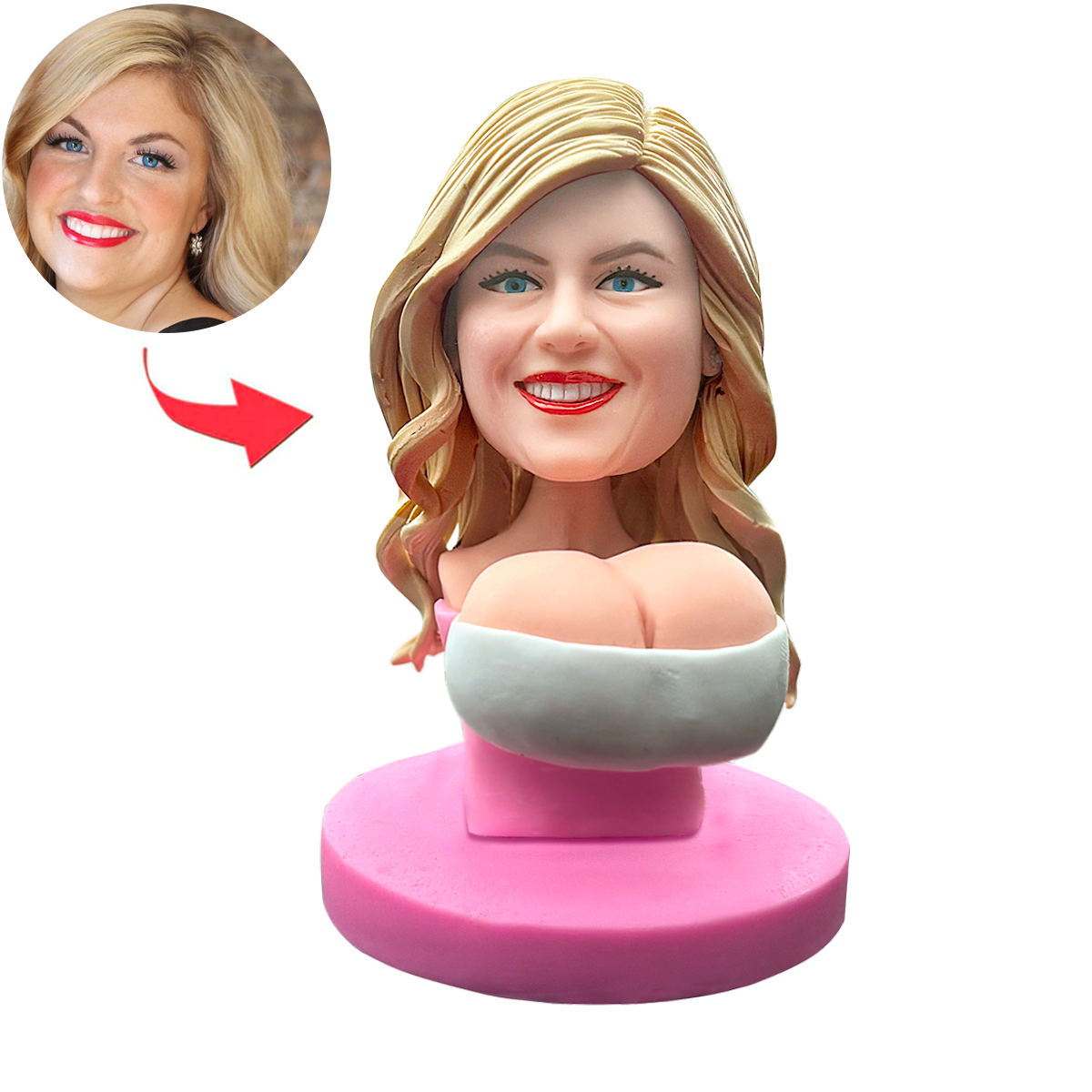 Personlized Custom Funny Woman Bobblehead