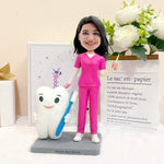 Custom Personalized Dentist Figurine with Tooth