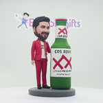 Happy Father Custom Bobblehead with Beer Bottle