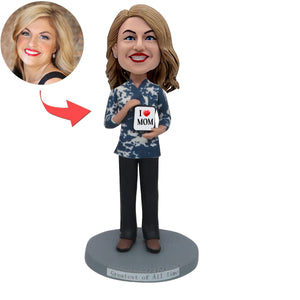 Personalized Custom Bobblehead with Love Mom - Mother's Day Gift ...